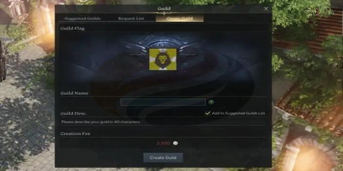 Create A Guild in Lost Ark